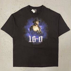 Vintage 2008 WWE The Undertaker 16-0 At WrestleMania Rare Wrestling T Shirt XXL